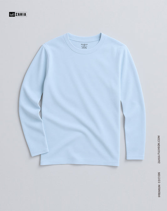 T-Shirt Long Sleeves - Baby Blue
