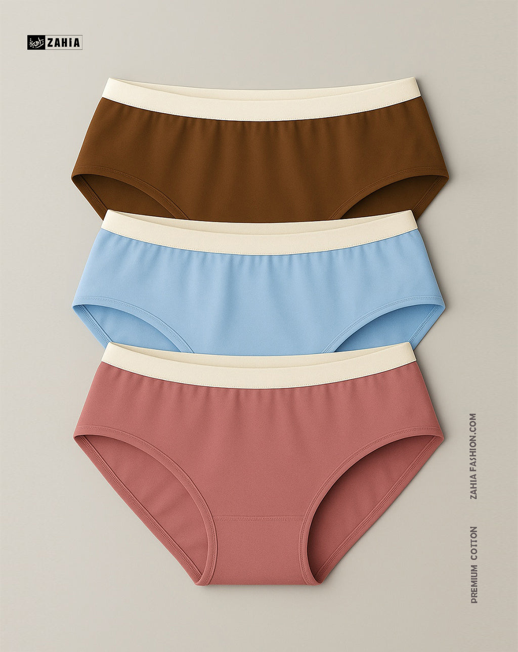 Brief Panties - MultiColor 3 Pcs