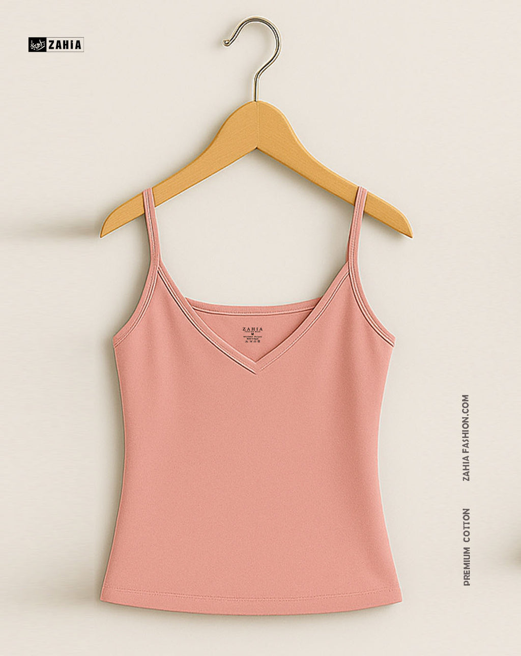 Plunge Round Top - Pink