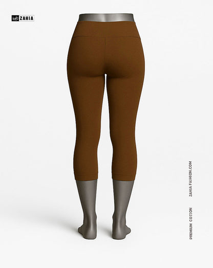 Pantacourt Leggings - Brown