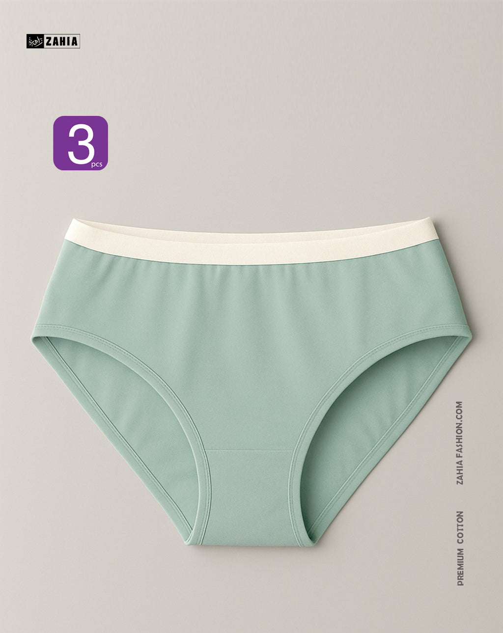 Brief Pantie - Mint Green 3 Pcs