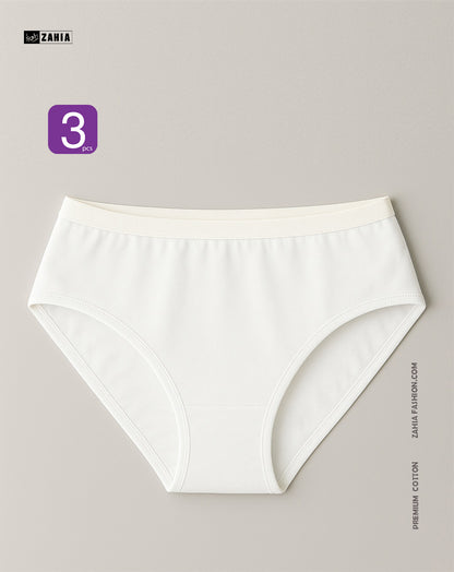 Brief Pantie - Off White 3pcs