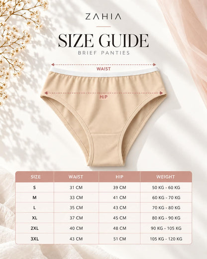 Brief Pantie - Rose 3 Pcs